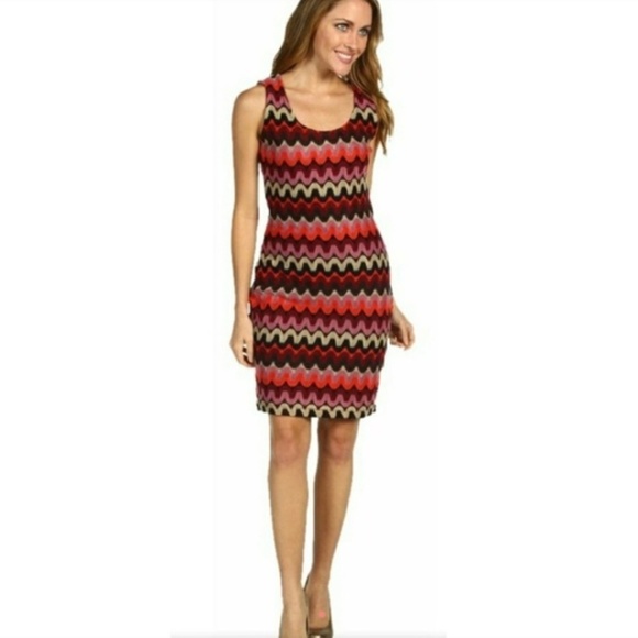 Calvin Klein Dresses & Skirts - Calvin Klein Knit Wavy Striped Fitted Dress